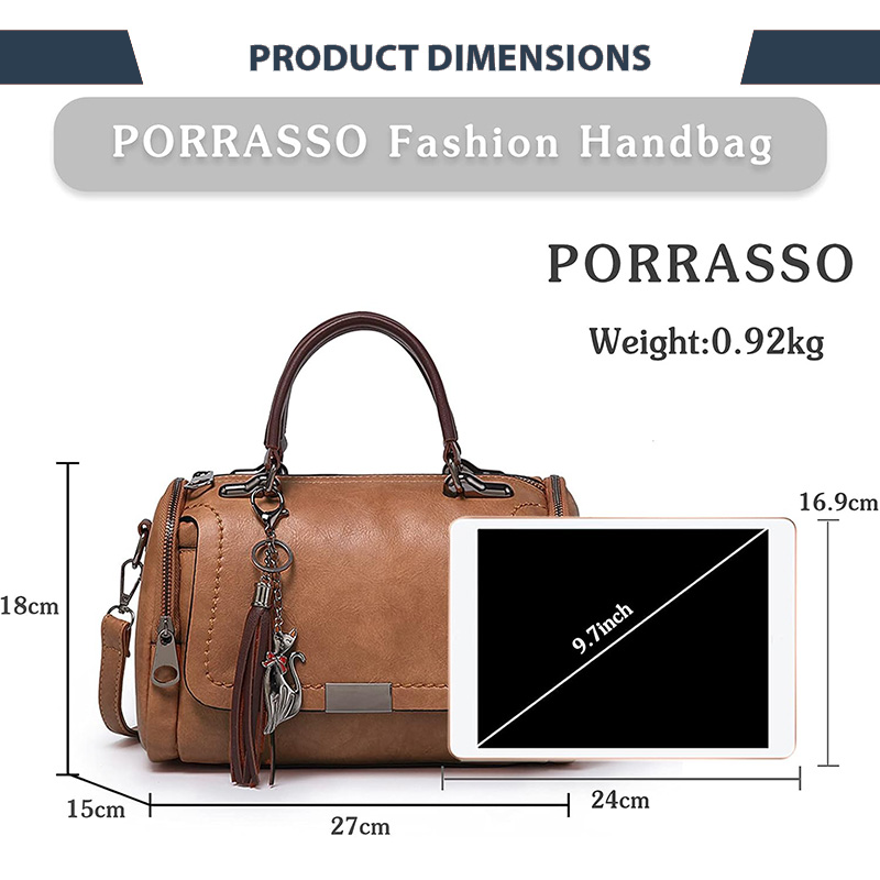 ELIZIA™ Verona Barrel Satchel
