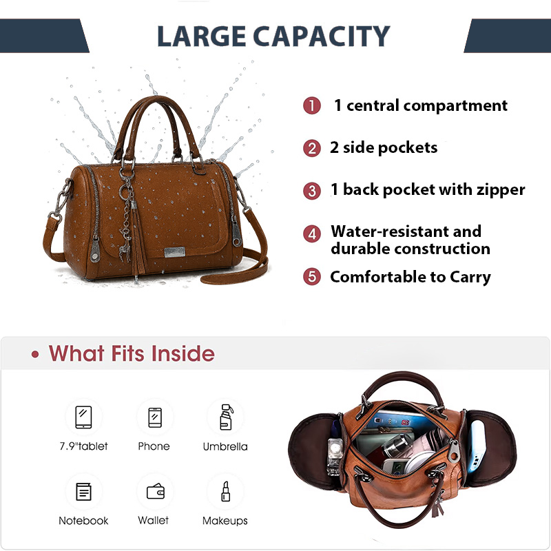 ELIZIA™ Verona Barrel Satchel