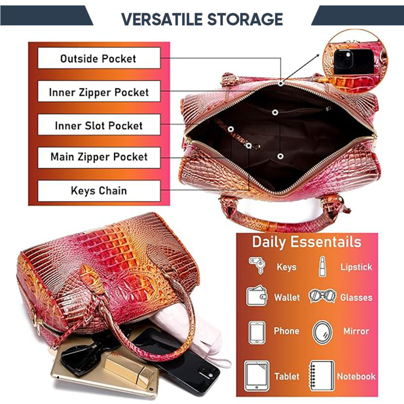 ELIZIA™ Diamond Luxe Satchel