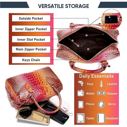 ELIZIA™ Diamond Luxe Satchel