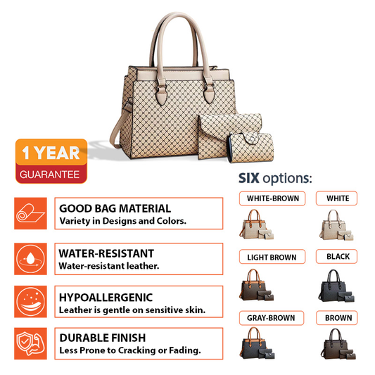 ELIZIA™ Grid Luxe – 3-Piece