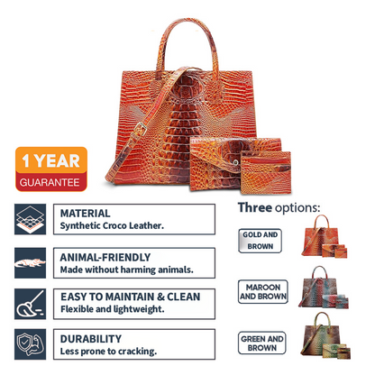 ELIZIA™ Classic Croco 3-in-1 Set