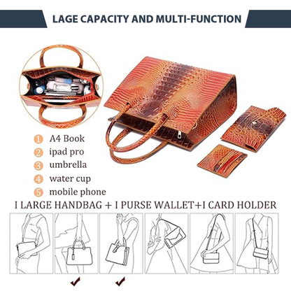 ELIZIA™ Classic Croco 3-in-1 Set
